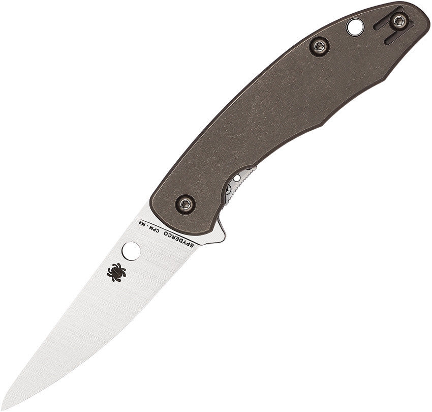 Spyderco Mantra 2 Satin CPM-M4 Titanium Handle Flipper