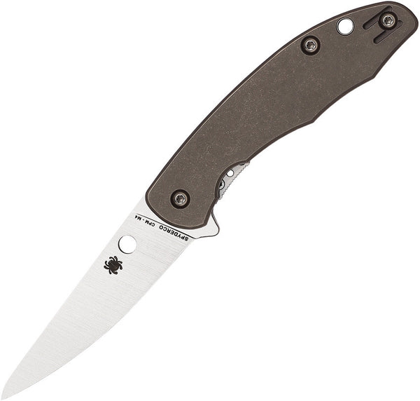 Spyderco Mantra 2 Satin CPM-M4 Titanium Handle Flipper