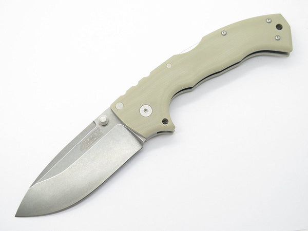 Cold Steel 4-Max Stonewashed CPM-20CV Desert Tan G10 Folding Knife