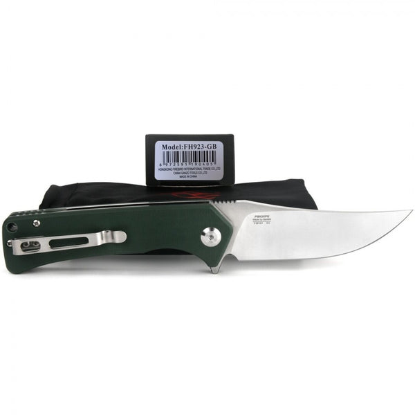 GANZO FIREBIRD FH923-GB Satin D2 Steel G10 Scales