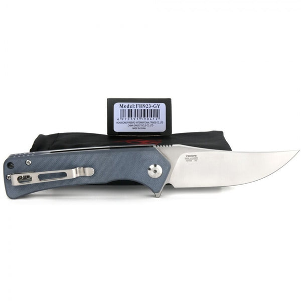 GANZO FIREBIRD FH923-GY Satin D2 Steel G10 Scales