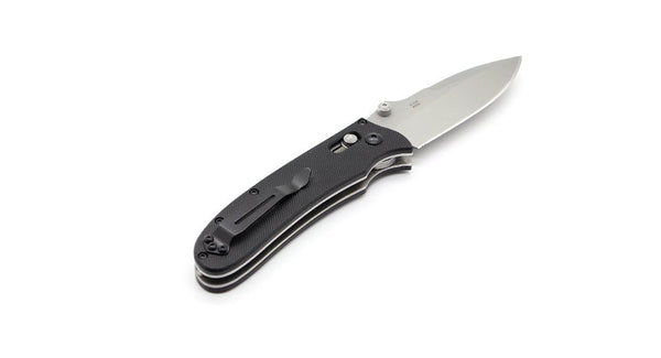GANZO G704-BK Beadblast 440C Black G10 Folding Knife