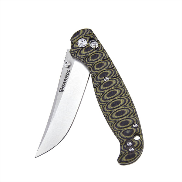 Harnds Giant Silkworm CK3501BY-S 14C28N G10 Folding Knife
