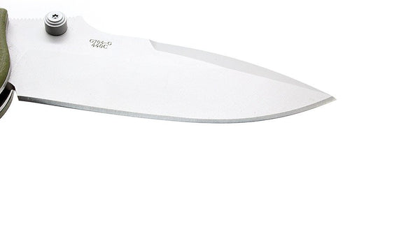 GANZO G704-GR Beadblast 440C Green G10 Folding Knife