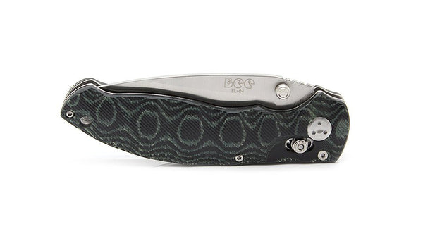 Enlan EL-04MCT Satin 8Cr13MoV Micarta Handle Folding Knife