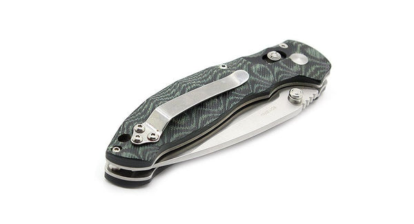Enlan EL-04MCT Satin 8Cr13MoV Micarta Handle Folding Knife