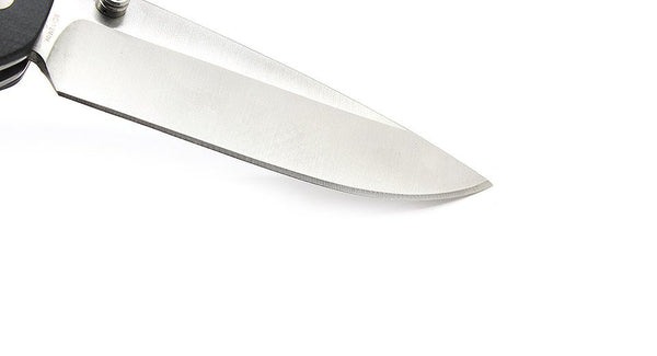 Enlan EL-02 Satin 8Cr13MoV Black G10 Folding Knife