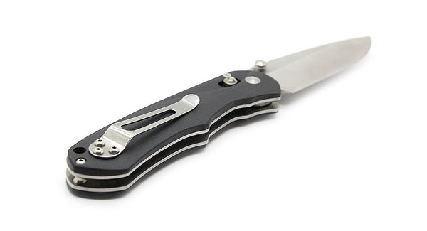 Enlan EL-02 Satin 8Cr13MoV Black G10 Folding Knife