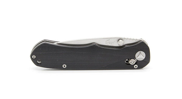 Enlan EL-02 Satin 8Cr13MoV Black G10 Folding Knife