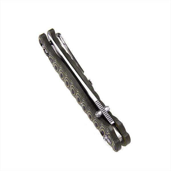 Harnds Giant Silkworm CK3501BY-S 14C28N G10 Folding Knife
