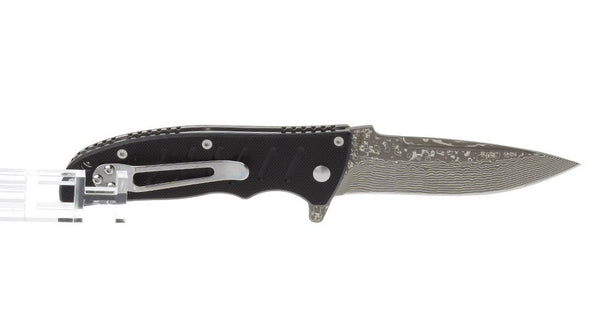Enlan EL-01D Damascus Blade G10 Handle Folding Knife