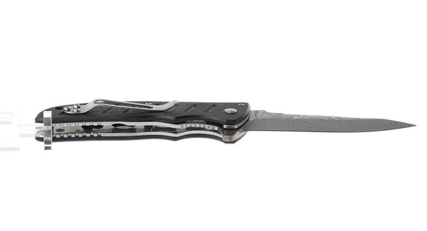 Enlan EL-01D Damascus Blade G10 Handle Folding Knife