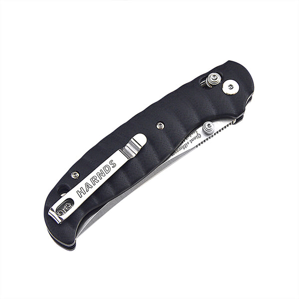 Harnds Giant Silkworm CK3501BK-S 14C28N G10 Folding Knife