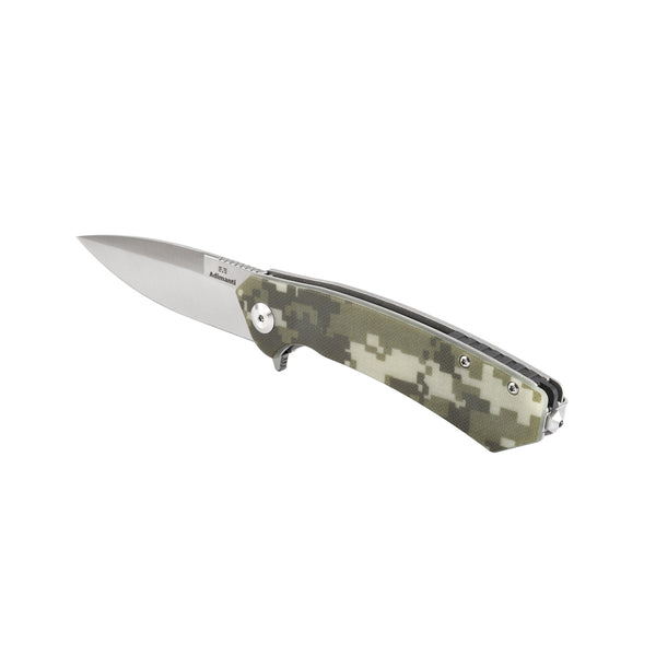 GANZO Adimanti Skimen-CA D2 Steel Camo G10