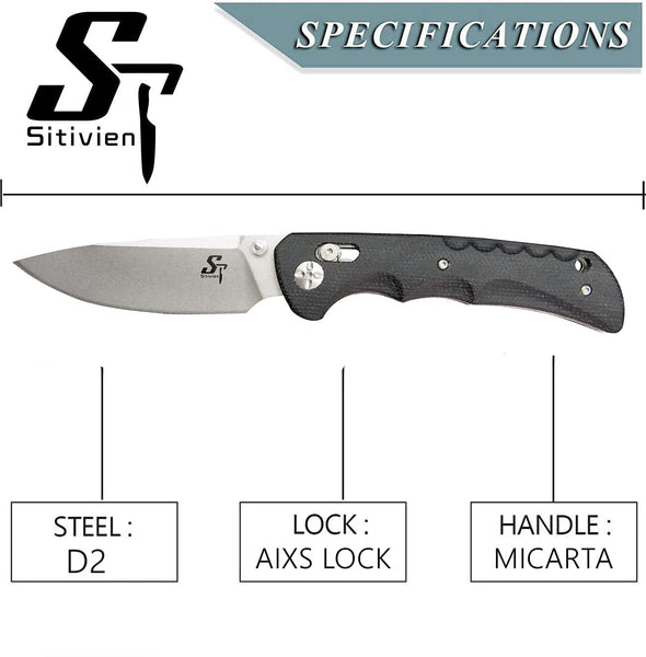 Sitivien ST110 D2 Black Micarta