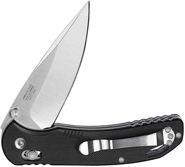 Firebird F753M1-BK Satin 440C G10 Scales Folding Knife