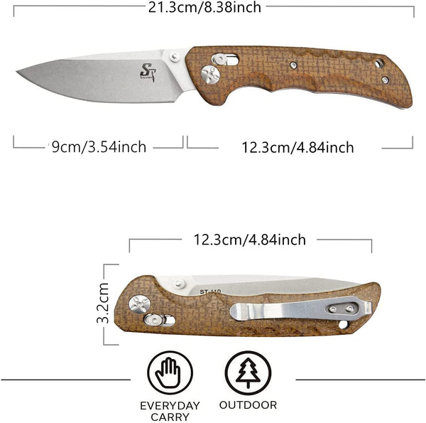 Sitivien ST110 D2 Brown Micarta