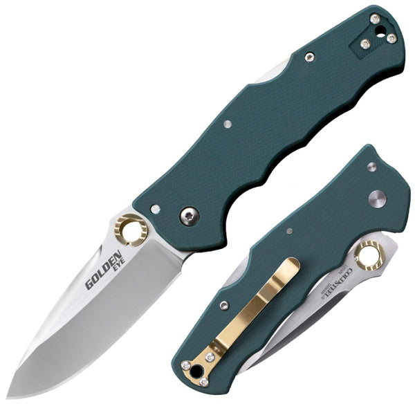 Cold Steel Golden Eye CPM-S35VN Drop Point Blade G10 Scales Folding Knife