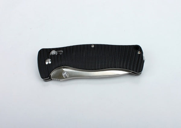 GANZO G720-BK Satin 440C Black G10 Folding Knife