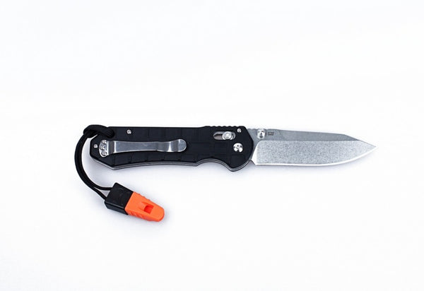 GANZO G7452P-BK Stonewash 440C G10 Scales Folding Knife