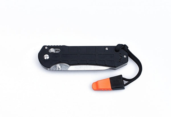 GANZO G7452P-BK Stonewash 440C G10 Scales Folding Knife