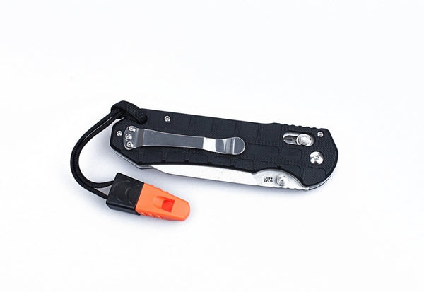GANZO G7452P-BK Stonewash 440C G10 Scales Folding Knife