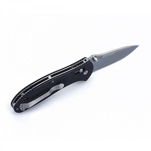 GANZO G7392-BK Stonewash 440C G10 Scales Folding Knife