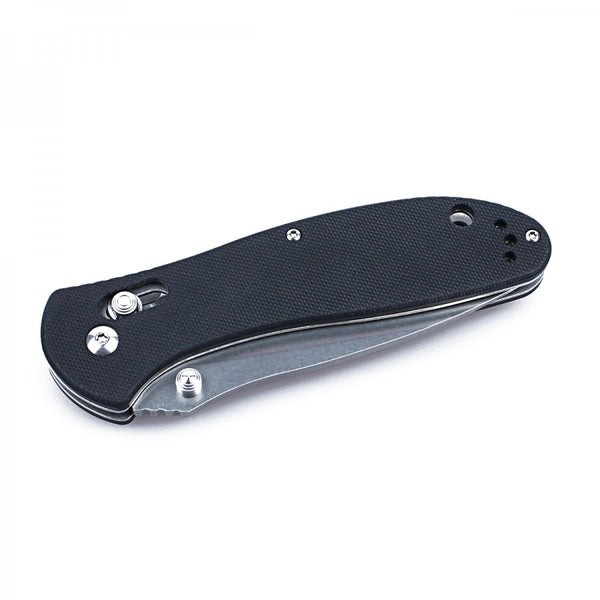 GANZO G7392-BK Stonewash 440C G10 Scales Folding Knife