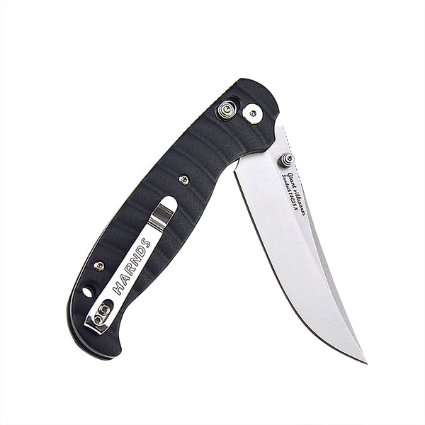 Harnds Giant Silkworm CK3501BK-S 14C28N G10 Folding Knife