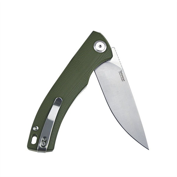 Harnds Talisman CK9168GN-S 14C28N Steel G10 Liner Lock Ball Bearing Pivot Folding Knife