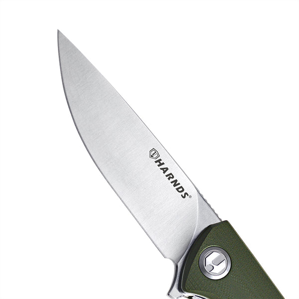 Harnds Talisman CK9168GN-S 14C28N Steel G10 Liner Lock Ball Bearing Pivot Folding Knife