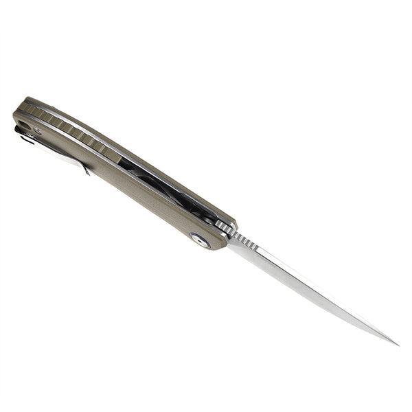 Harnds Talisman CK9168WS-S 14C28N Steel G10 Liner Lock Ball Bearing Pivot Folding Knife
