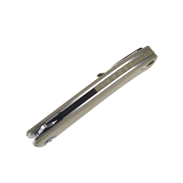 Harnds Talisman CK9168WS-S 14C28N Steel G10 Liner Lock Ball Bearing Pivot Folding Knife