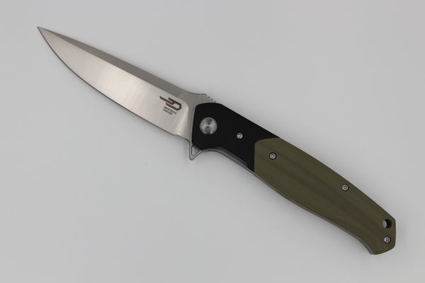 Bestech Swordfish 03B D2 Blade Tan G10 Handle Bearing Pivot