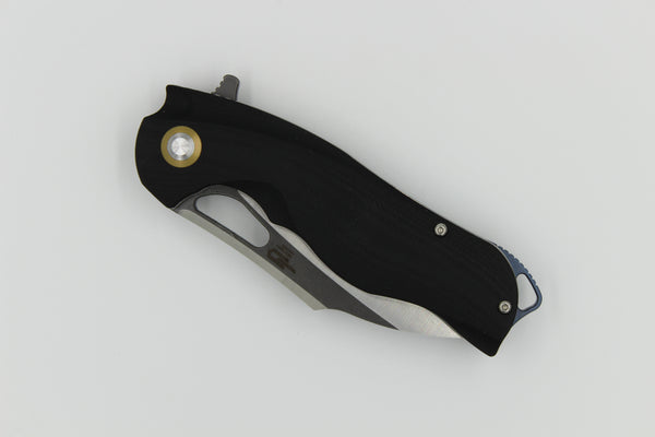 Bestech Rhino 08A-2 154CM Blade Black G10 Handle Bearing Pivot
