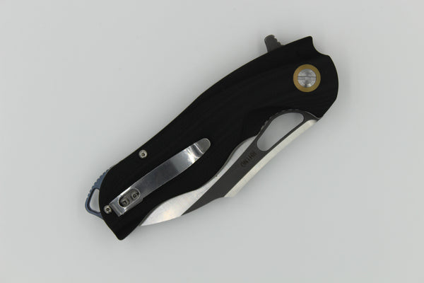 Bestech Rhino 08A-2 154CM Blade Black G10 Handle Bearing Pivot