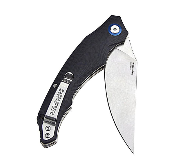 Harnds Wolverine CK9172BK-S 14C28N G10 Liner Lock Ball Bearing Pivot Folding Knife