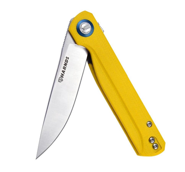 Harnds Wind CK9200YE-S 14C28N G10 Liner Lock Ball Bearing Pivot Folding Knife