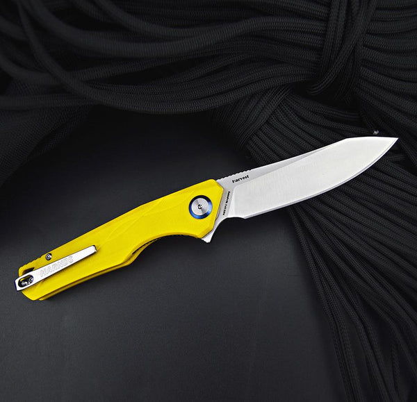 Harnds Harvest CK9179YE-S 14C28N G10 Ball Bearing Pivot Folding Knife