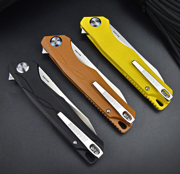 Harnds Harvest CK9179BK-S 14C28N G10 Ball Bearing Pivot Folding Knife
