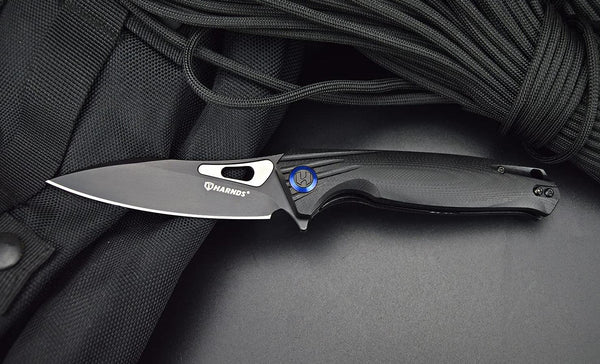 Harnds Falcone CK9180BK-BT K110 G10 Ball Bearing Pivot Folding Knife