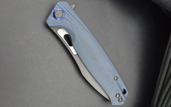 Harnds Falcone CK9180GY-GT K110 G10 Ball Bearing Pivot Folding Knife