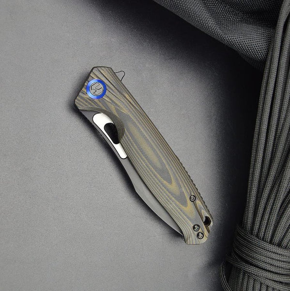 Harnds Falcone CK9180BB-BT K110 G10 Ball Bearing Pivot Folding Knife